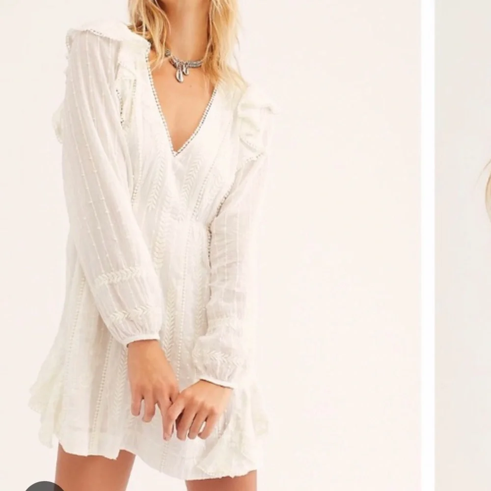 018  Free People Isabella Mini in white BNWT the perfect lil White Dress 🤍👗🤍 - Picture 2 of 6